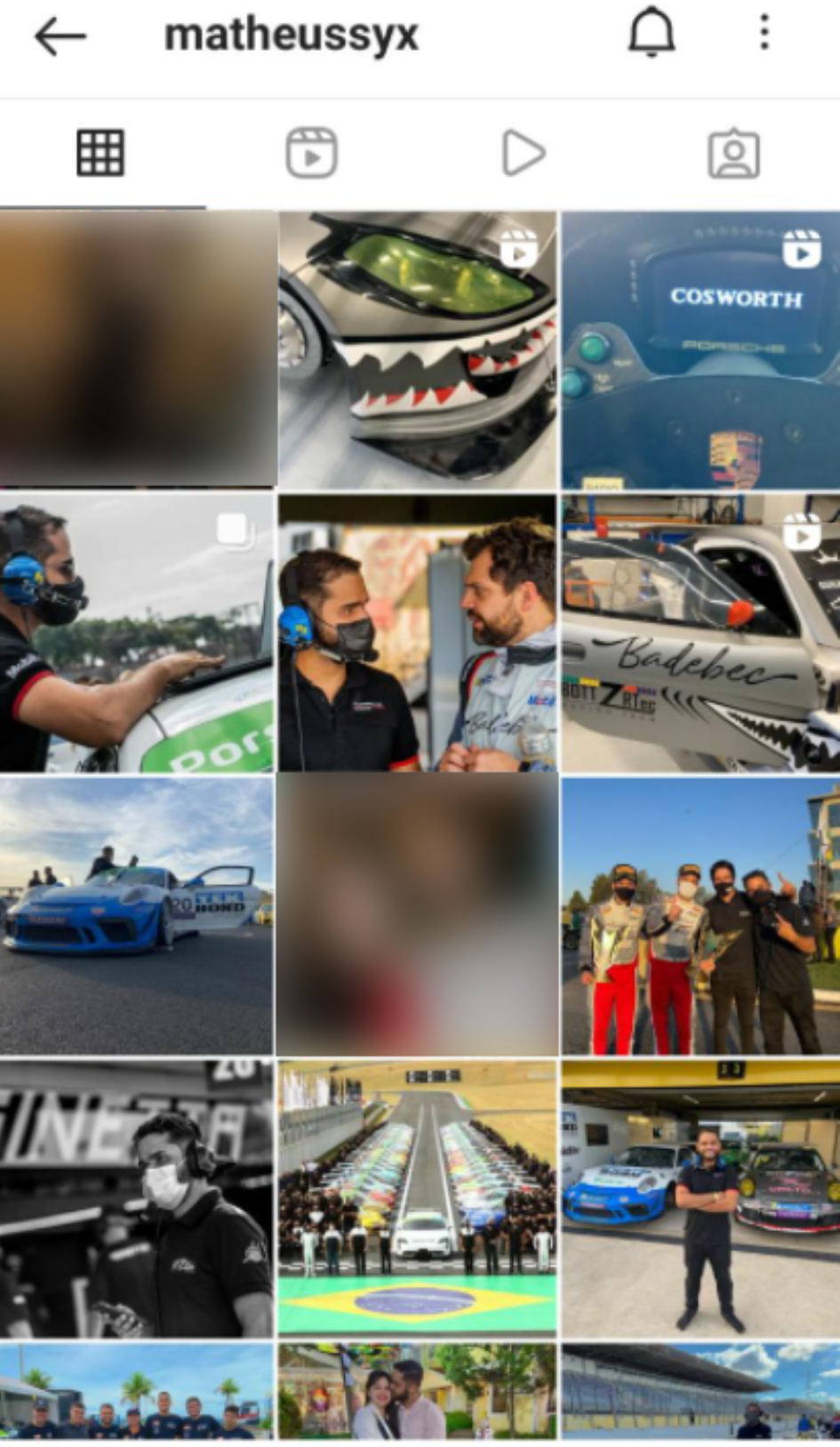 Motorsport Engineer Matheus Syx's Instagram